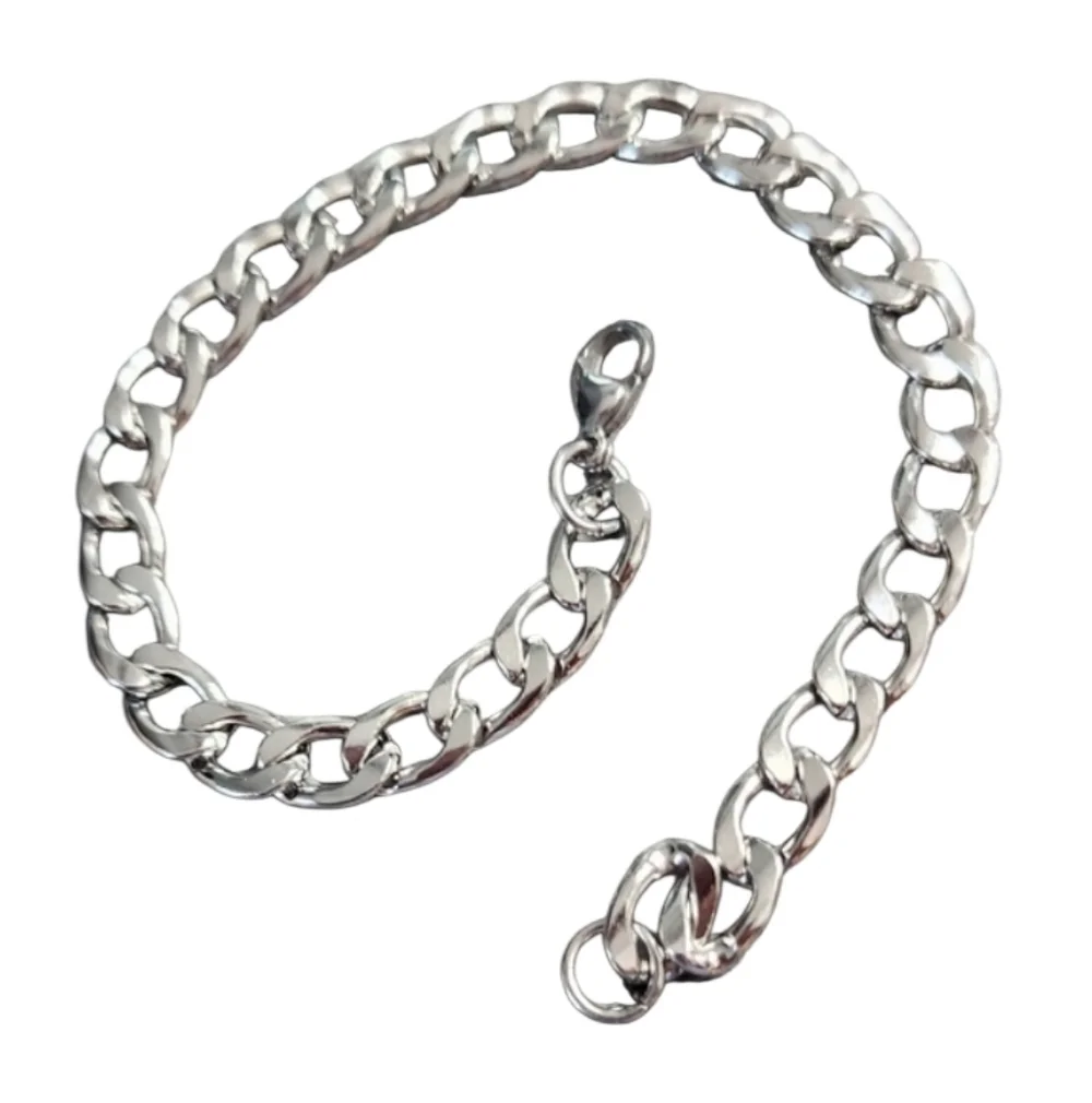 Men's Stainless Steel Curb Chain Bracelet 5mm